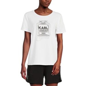Karl Lagerfeld White Paris Graphic Tee | size S | NWT